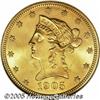 Image 1 : 1905 $10 MS65 NGC. Although the 1905 is often gro