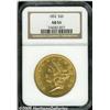 Image 1 : 1852 $20 AU55 NGC. A bold piece with abundant bri