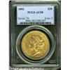 Image 1 : 1852 $20 AU58 PCGS. Breen-7152. The date is boldl