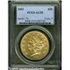 Image 1 : 1853 $20 AU55 PCGS. Luster outlines all protected