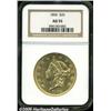 Image 3 : 1856 $20 AU55 NGC. A Choice example that is highl