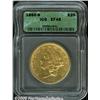 Image 1 : 1860-S $20 XF45 ICG. Substantially lustrous and n