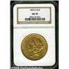 Image 3 : 1863-S $20 AU55 NGC. Small Mintmark. This choice 