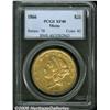 Image 1 : 1866 $20 XF40 PCGS. A trifle weak in the centers,