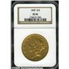 Image 1 : 1868 $20 XF45 NGC. A scarce, low mintage issue wi