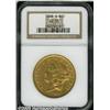 Image 1 : 1868-S $20 AU53 NGC. Dark golden color with rosy 