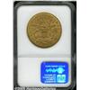 Image 2 : 1868-S $20 AU53 NGC. Dark golden color with rosy 