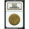 Image 1 : 1869-S $20 AU50 NGC. A scarcer Type Two double ea