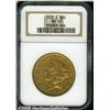 Image 1 : 1870-S $20 AU53 NGC. Luster outlines the devices 