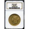 Image 1 : 1872 $20 AU53 NGC. This yellow-gold double eagle 