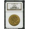 Image 1 : 1873 $20 Open 3 AU58 NGC. Sharply defined for the