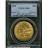 Image 1 : 1874 $20 AU58 PCGS. A somewhat scarcer Type Two d