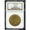 Image 1 : 1874-S $20 AU58 NGC. Deep apricot-gold patina and
