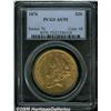 Image 1 : 1876 $20 AU55 PCGS. Myriad small marks are scatte
