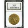 Image 1 : 1878-S $20 AU55 NGC. A flashy, intensely lustrous