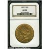 Image 1 : 1879-S $20 AU58 NGC. The original luster is espec