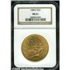 Image 1 : 1884-S $20 MS61 NGC. The design elements display 