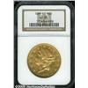 Image 1 : 1890-CC $20 AU50 NGC. The obverse is yellow-gold,
