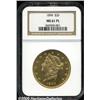 Image 1 : 1894 $20 MS61 Prooflike NGC. A moderately mirrore