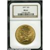 Image 1 : 1897 $20 MS61 NGC. Nice luster exudes from brassy