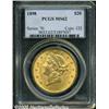 1898 $20 MS62 PCGS. This attractive green-gold Do