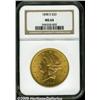 Image 3 : 1898-S $20 MS64 NGC. Attractive apricot-gold surf
