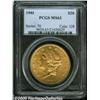Image 1 : 1901 $20 MS63 PCGS. Potent cartwheel luster and o