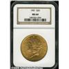 Image 1 : 1901 $20 MS64 NGC. A dazzling near-Gem Coronet do
