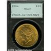 Image 1 : 1904 $20 MS62 PCGS. Boldly impressed with obverse