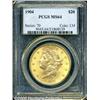 Image 1 : 1904 $20 MS64 PCGS. Lustrous honey-gold surfaces 