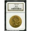 Image 1 : 1906-S $20 MS62 NGC. Well defined and highly lust