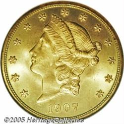 1907-D $20 MS67 NGC. While the 1907-D cannot be c