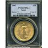 Image 1 : 1907 $20 Arabic Numerals MS64 PCGS. The Capitol b