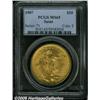 Image 1 : 1907 $20 Arabic Numerals MS65 PCGS. This satiny G