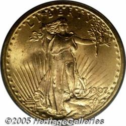 1907 $20 Arabic Numerals MS66 PCGS. This is the f