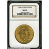 Image 1 : 1908 $20 No Motto MS65 NGC. An attractive type co