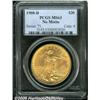 Image 1 : 1908-D $20 No Motto MS63 PCGS. A typically abrade