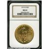 Image 1 : 1913-D $20 MS63 NGC. Lightly abraded surfaces wit