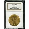 Image 1 : 1915-S $20 MS64 NGC. Well struck with bright lust