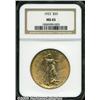 Image 3 : 1922 $20 MS65 NGC. Sharply defined, the centers a