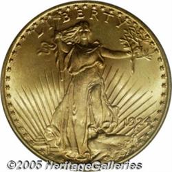 1924 $20 MS66 PCGS. This is an outstanding Premiu