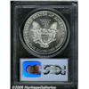 Image 2 : 1994 $1 Silver Eagle MS68 PCGS. Vivid peach, lime