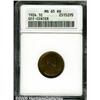 Image 1 : 1924 1C Lincoln Cent--Off Center--MS65 Red and Br