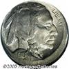 Image 1 : 1916 5C Error Buffalo Nickel--Struck 10% Off Cent