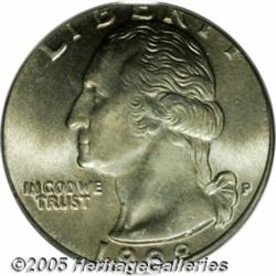 1998-P 25C Washington Quarter--Struck on Nickel P
