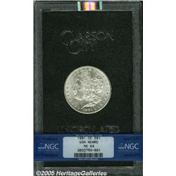 1881-CC $1 MS64 NGC. A sharply struck and nearly 