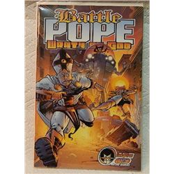 BATTLE POPE WRATH OF GOD #1 2002 - IN BAG WITH BOARD