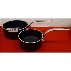 2 NONSTICK SAUCEPANS
