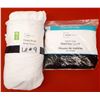 Image 1 : QUEEN FITTED SHEET AND FITTED VINYL MATTRESS COVER