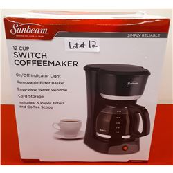 SUNBEAM 12 CUP SWITCH COFFEEMAKER